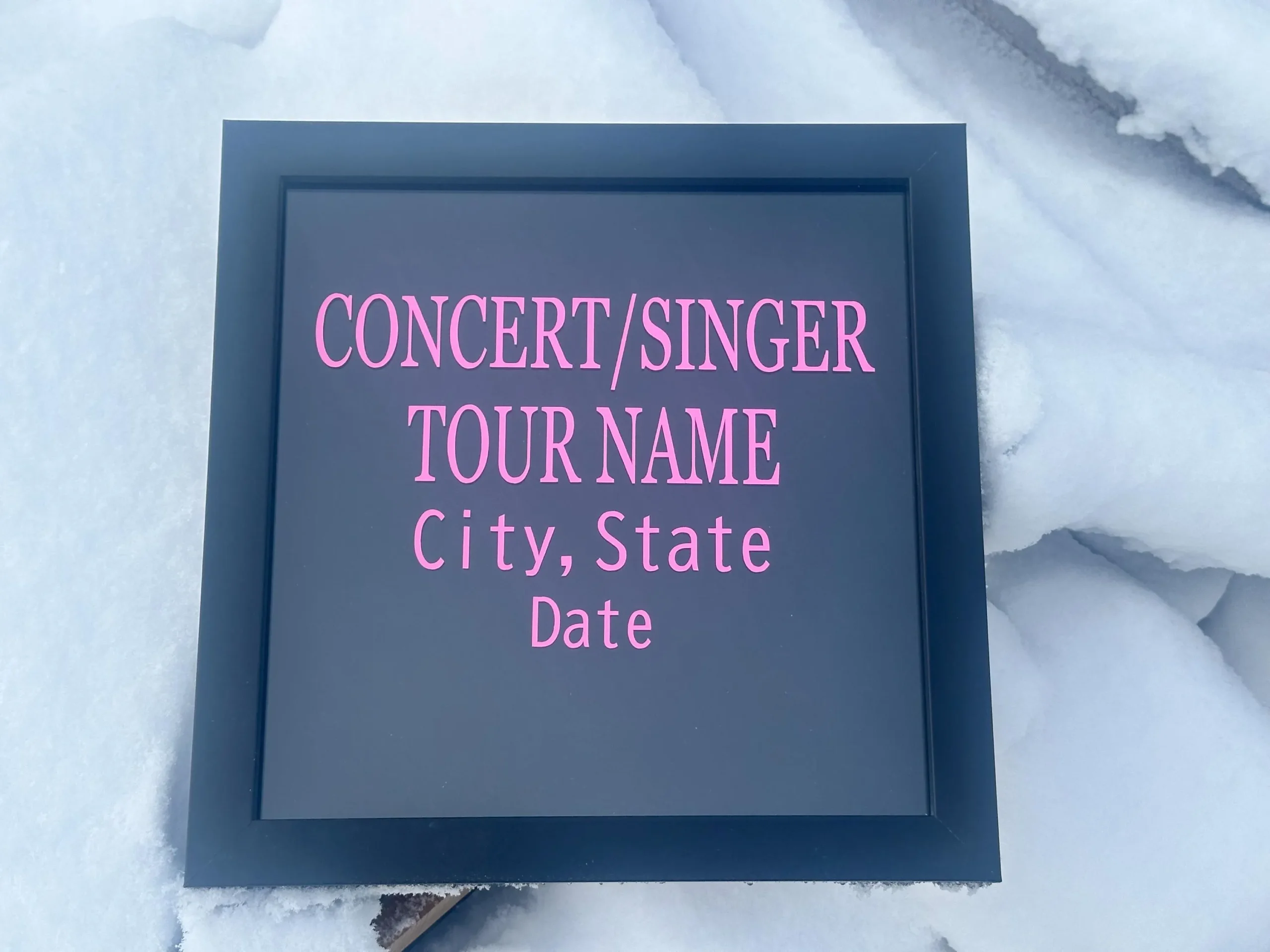 Concert Shadow Box, concert box, memories, keepsake box, concert memorabilia, birthday gift, Christmas gift, Friendship Bracelet - Image 2