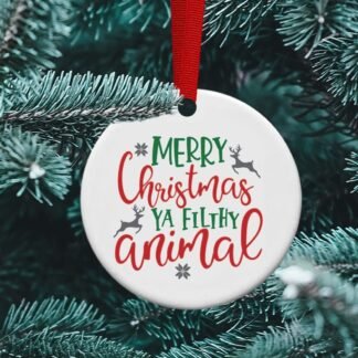 Merry Christmas Ya Filthy Animal, Home Alone, Christmas time, Funny Ornament, Personalized ornament