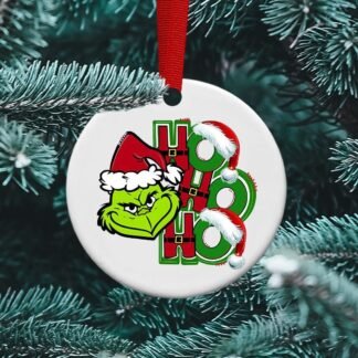 Ho Ho Ho Grinch, Grinch Christmas, Kid Ornament, Grinch Movie, Personalized Ornament