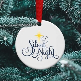 Silent Night personalized ornament