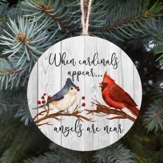 In Memory Cardinal Christmas Ornament