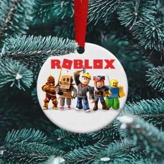 Roblox Ceramic Christmas ornament, Noob, Playstation, World of Warcraft, Xbox, Gamer, Personalized ornament