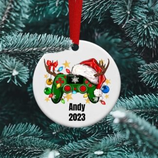 Gamer Christmas Ornament, Gamer Life, Playstation, Xbox, Gaming, Gamer Life Gift, Personalize Ornament, Nintendo Controller