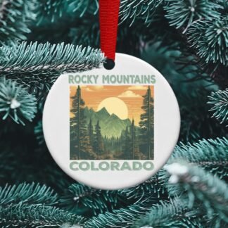 Rocky Mountain National Park, Rocky Mountains, Personalized ornament, Adventure, Colorado Mountains