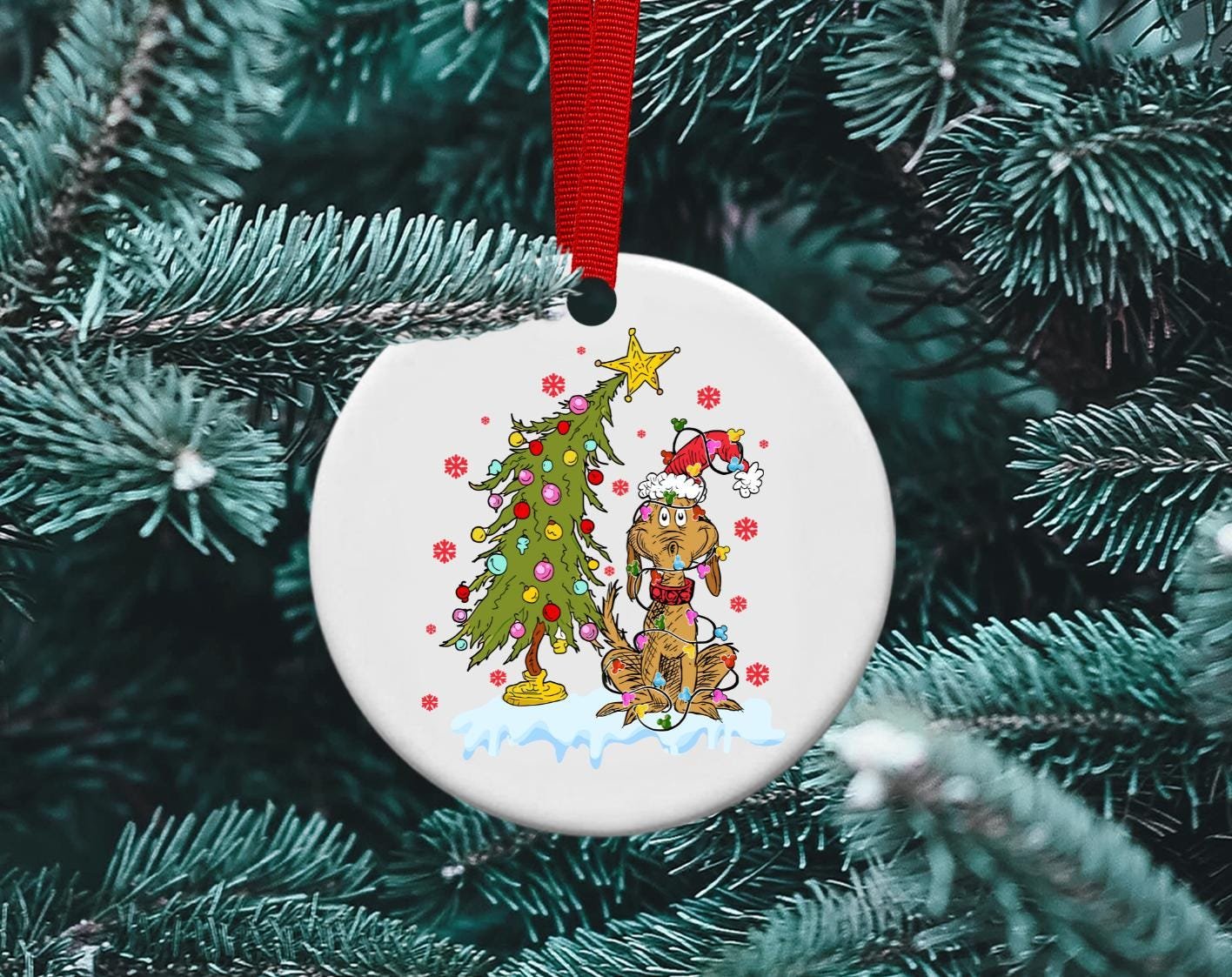 Max & Grinch, Grinch Christmas, Grinch Movie, Max's Christmas Tree, Personalized Ornament