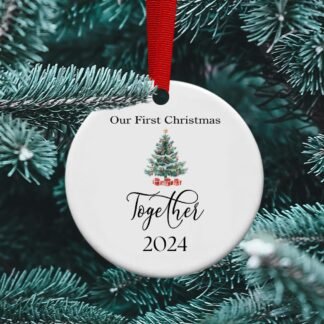 First Christmas together, First dating ornament, first year married ornament, personalized ornament
