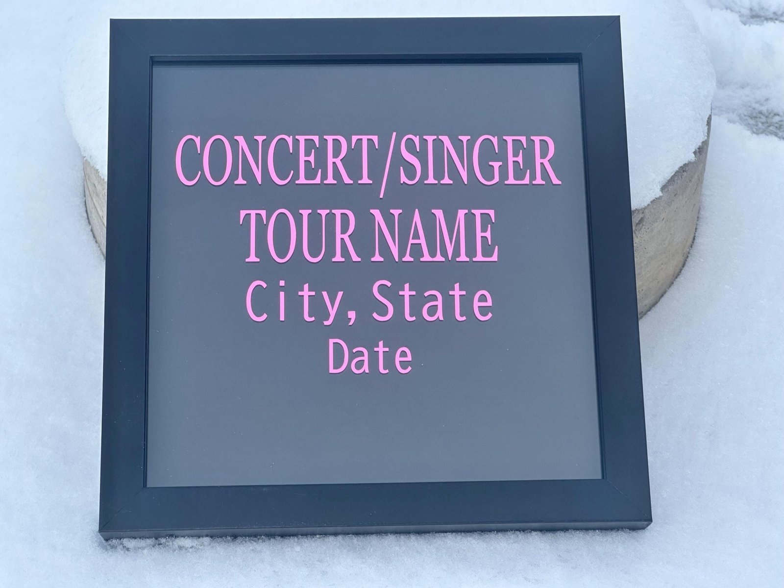 Concert Shadow Box, concert box, memories, keepsake box, concert memorabilia, birthday gift, Christmas gift, Friendship Bracelet